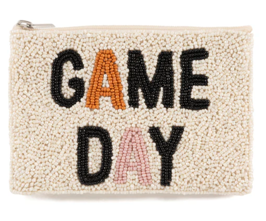 Shiraleah Game Day Beaded Zip Pouch