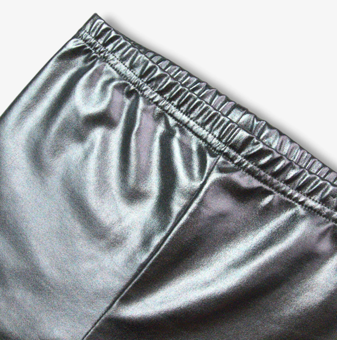 Appaman Metallic Leggings - Frosted Silver