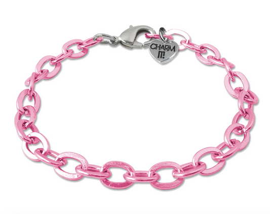 Charm It!  - Pink Chain Bracelet