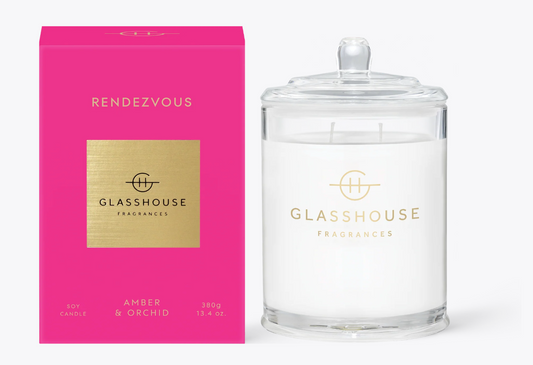 Glasshouse Fragrances 13.4oz Candle - Rendevous