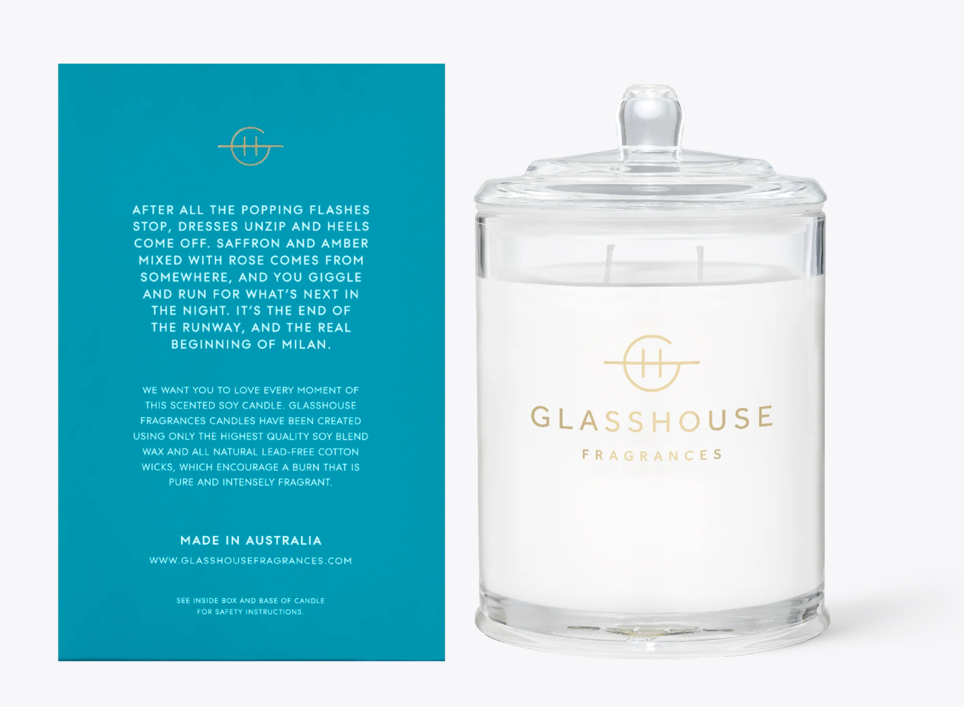 Glasshouse Fragrances 13.4oz Candle - Midnight in Milan