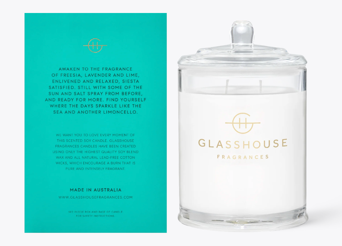 Glasshouse Fragrances 13.4oz Candle - Lost in Amalfi