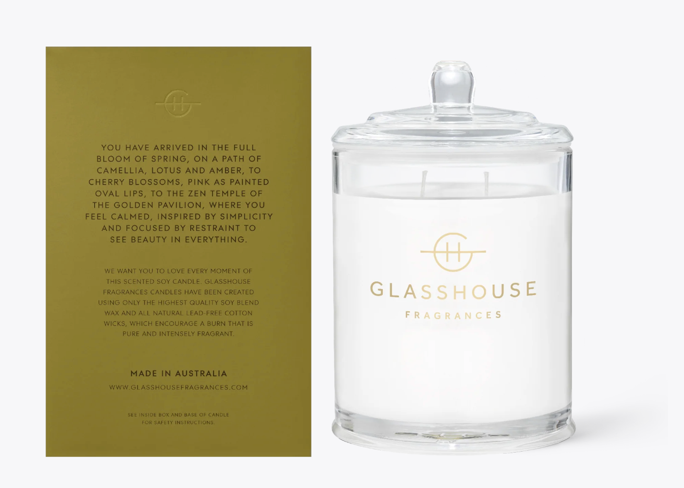 Glasshouse Fragrances 13.4oz Candle - Kyoto in Bloom