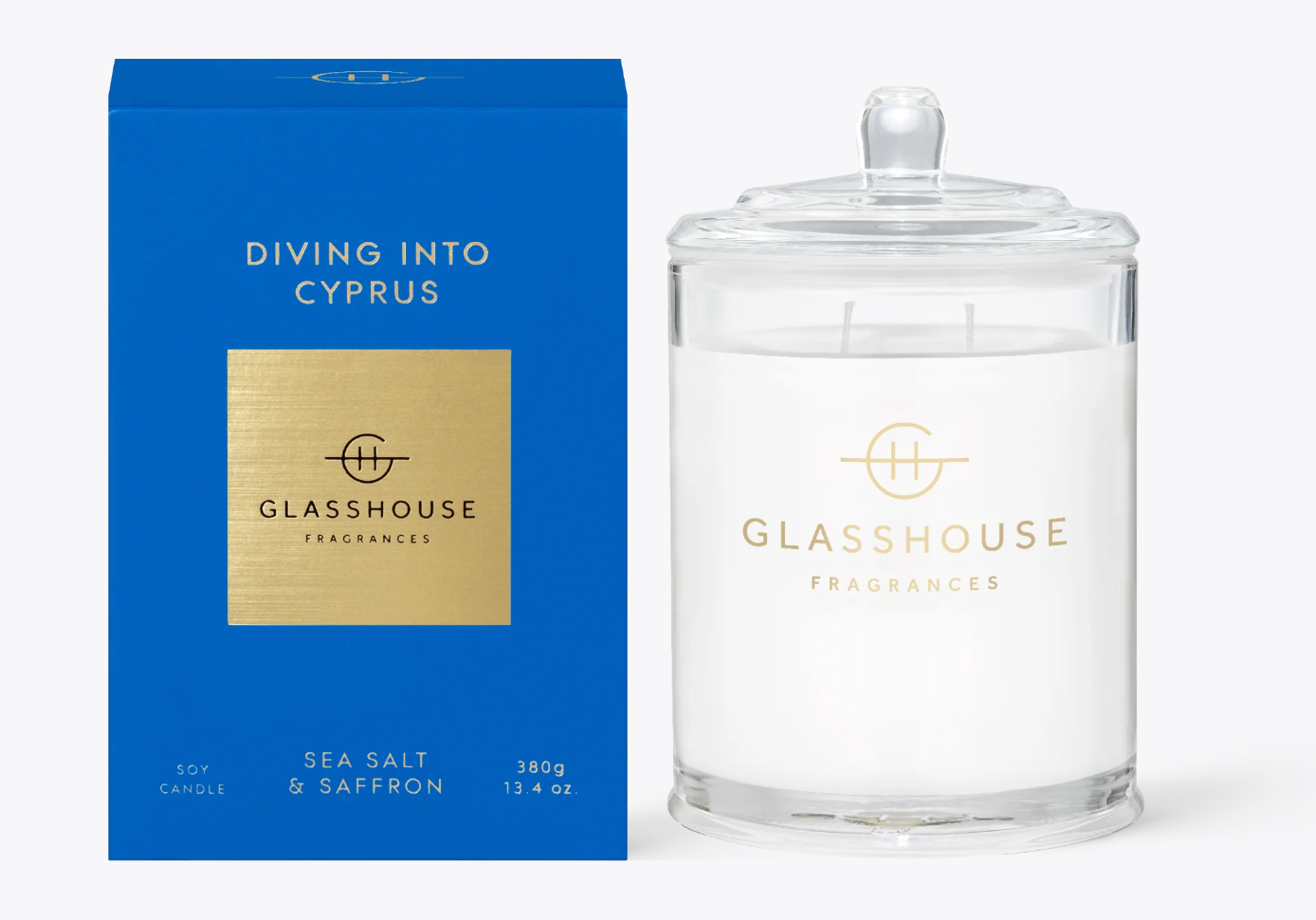 Glasshouse Fragrances 13.4oz Candle - Diving into Cyprus