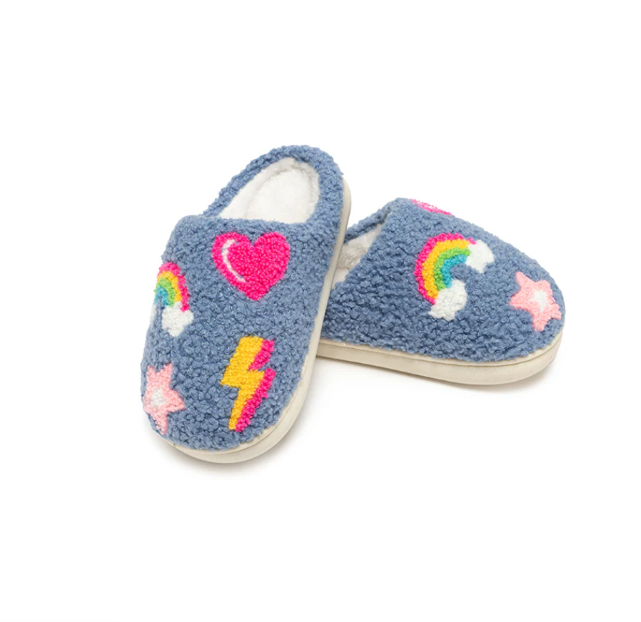 Living Royal Kids Denim Patch Slippers