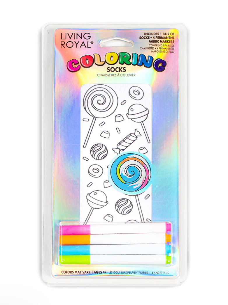 Living Royal Candy Explosion Coloring Kids Socks