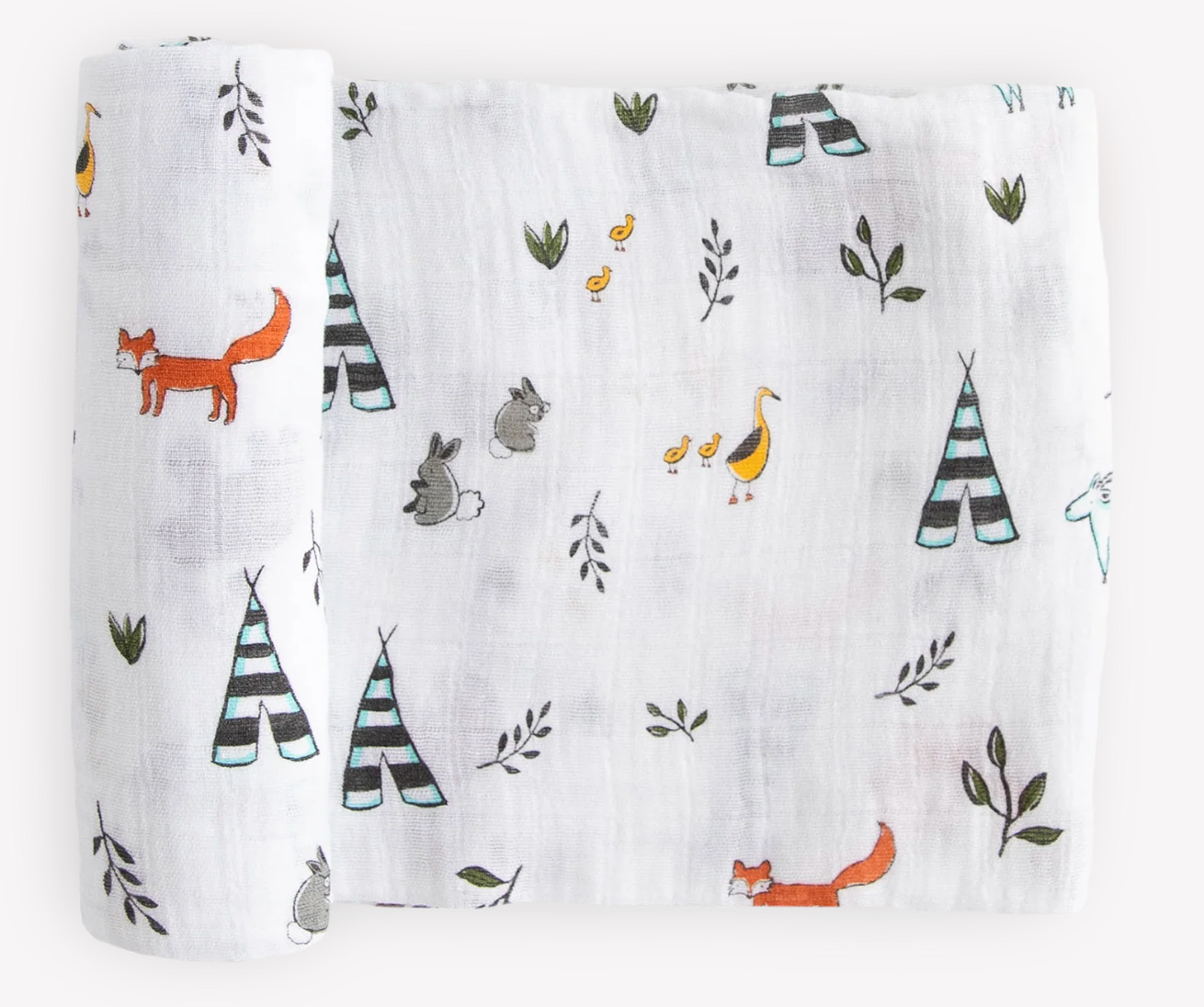 Little Unicorn Cotton Muslin Swaddle - Forest Friends