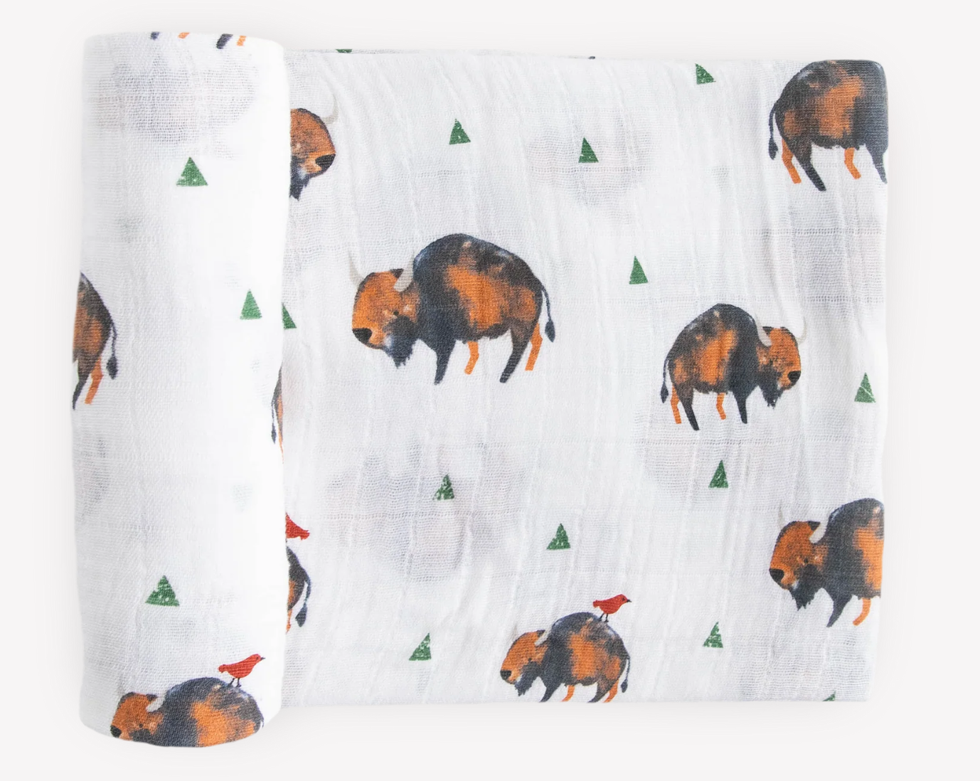 Little Unicorn Cotton Muslin Swaddle - Bison