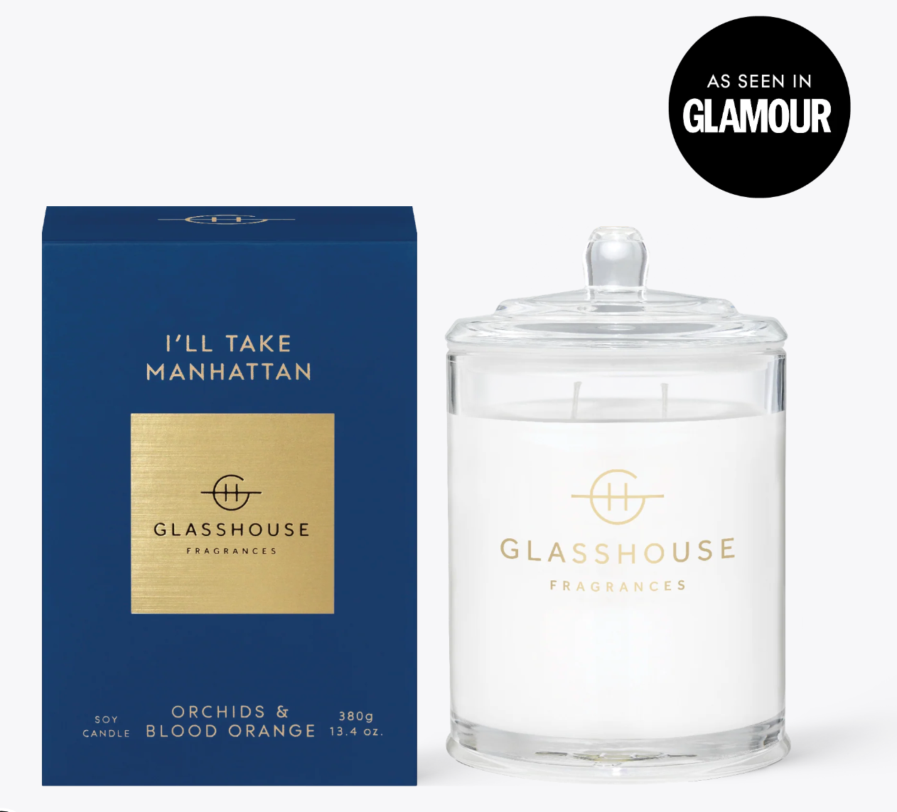 Glasshouse Fragrances 13.4oz Candle - I'll Take Manhattan