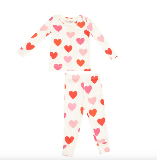 Angel Dear - Big Hearts L/s Loungewear Pajamas Set