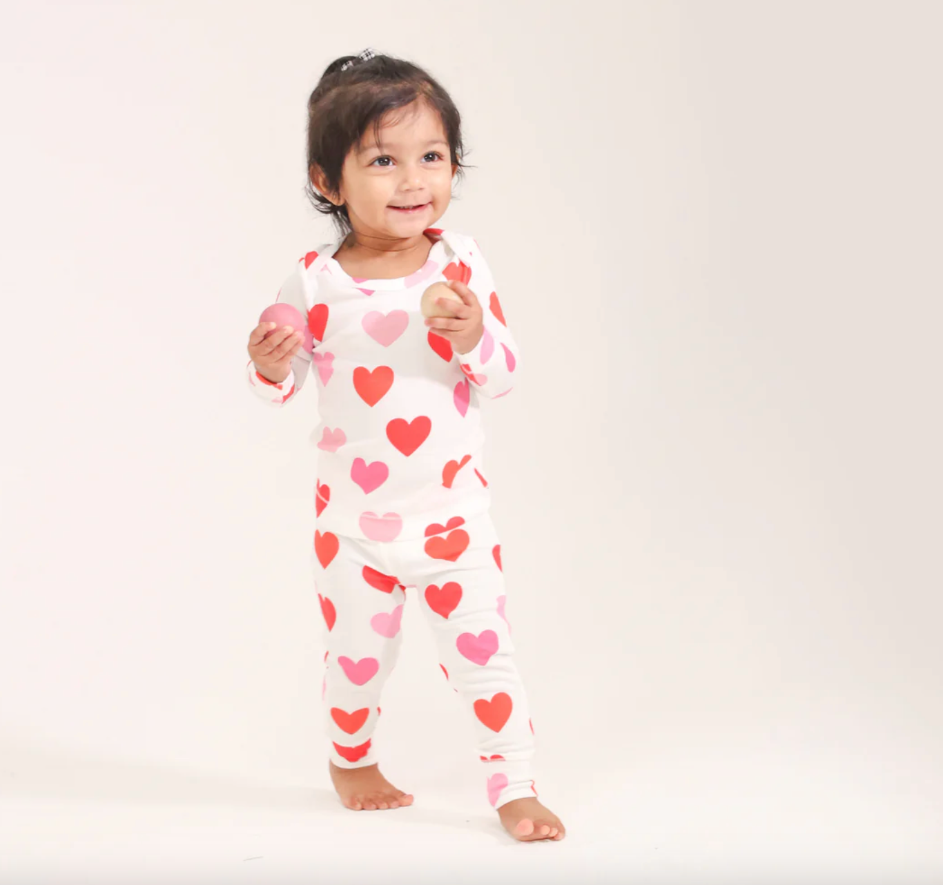 Angel Dear - Big Hearts L/s Loungewear Pajamas Set