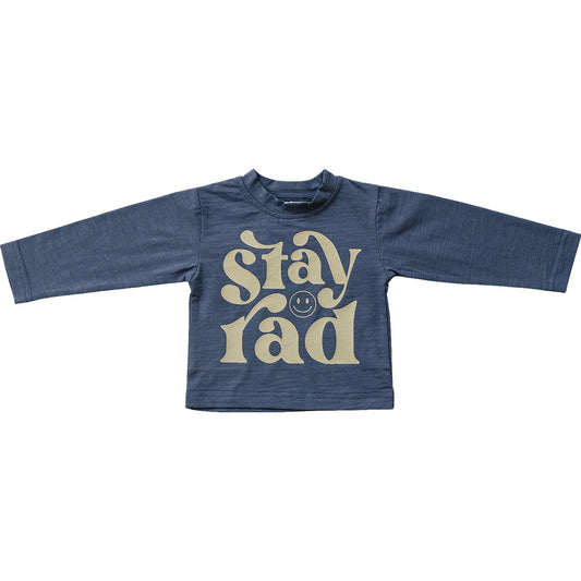 Stay Rad Long Sleeve Cotton Tee