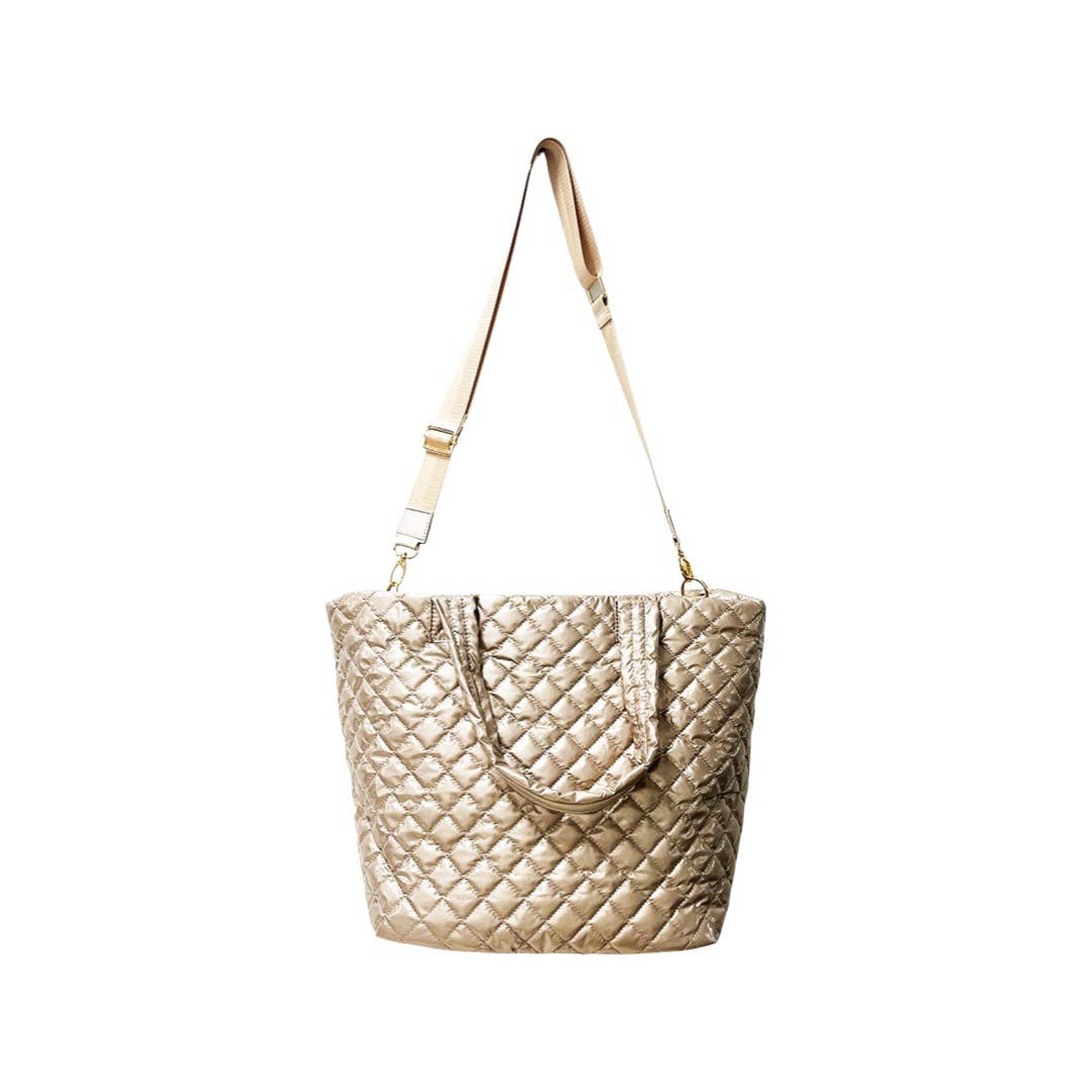 Lemonbella - The Debra Diamond Tote Champagne