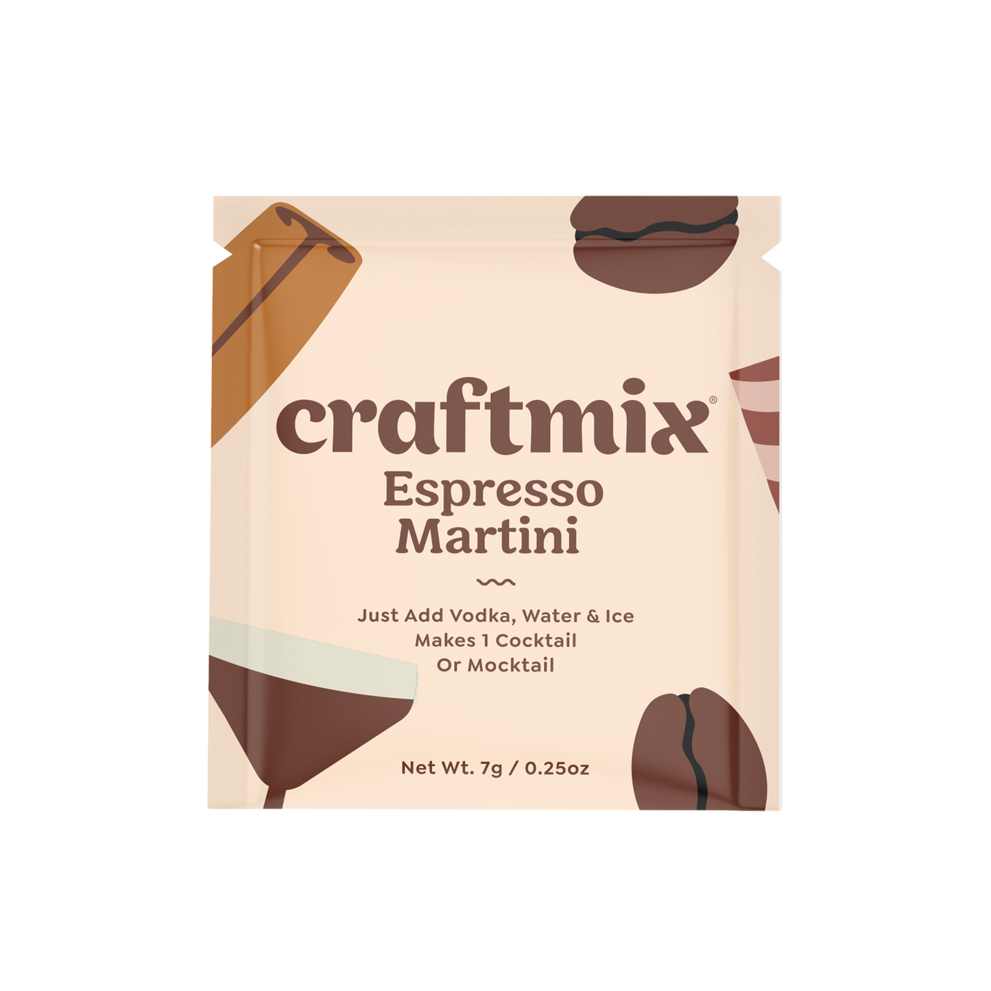 Craftmix - Espresso Martini Mixer - Single Packets / Caddy Refills