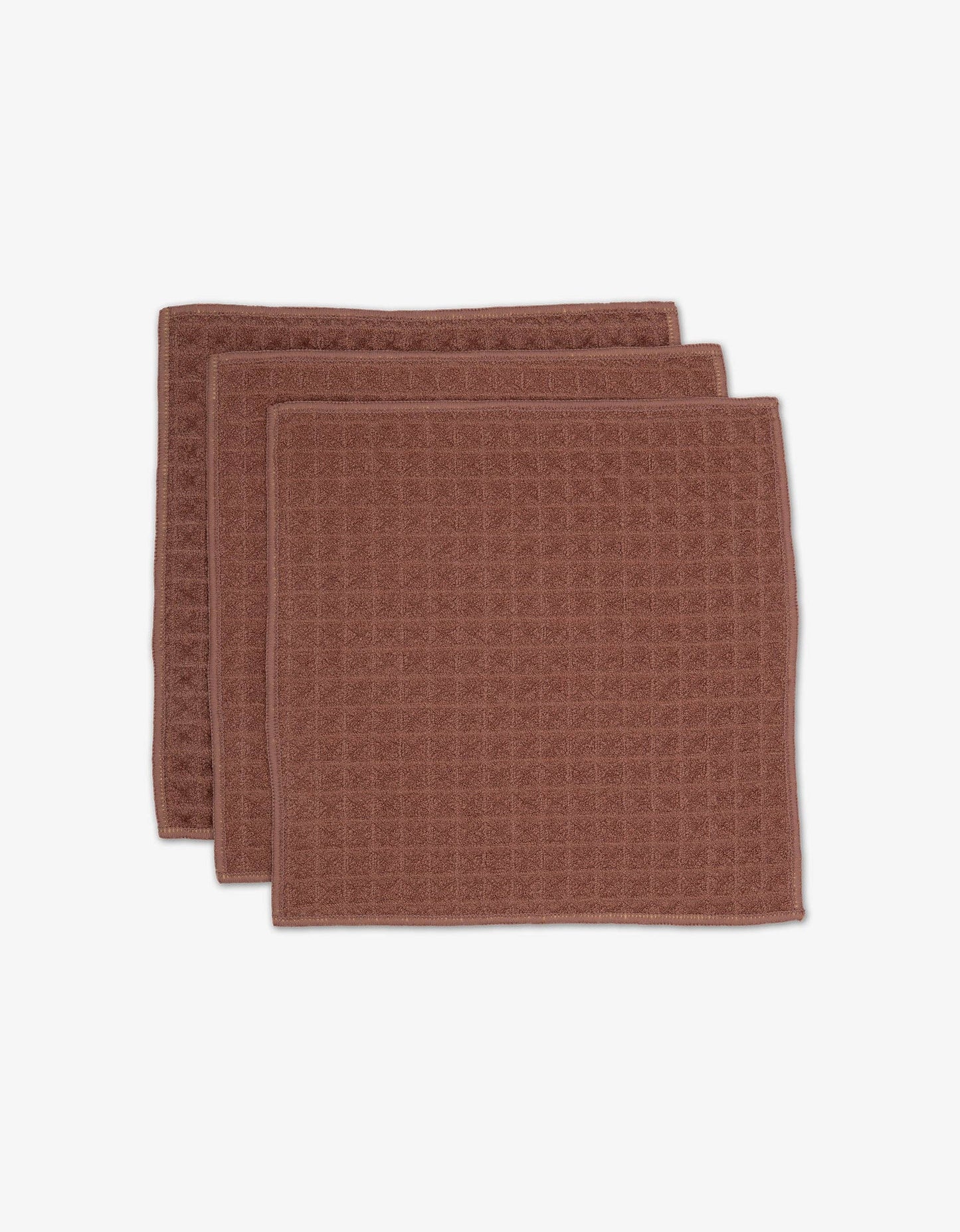 Geometry - Dusty Rose Waffle Washcloth Set