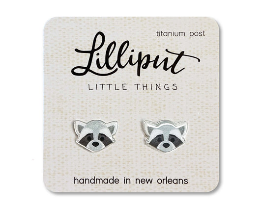 Lilliput Little Things - Raccoon Earrings