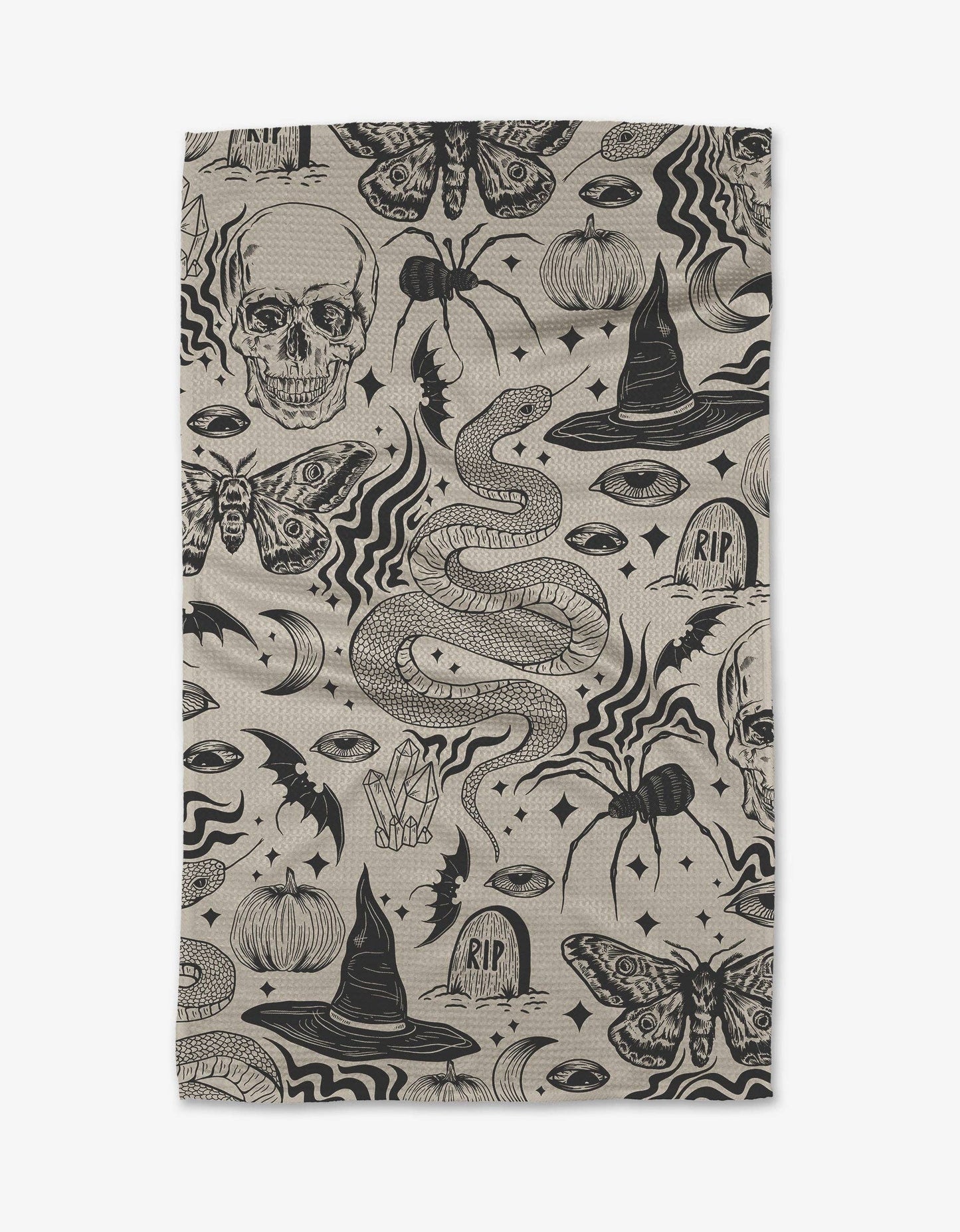 Geometry - Halloween Collage Tea Towel