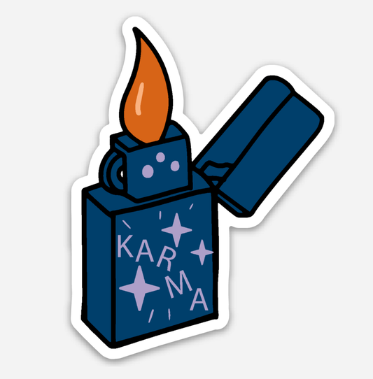 inviting affairs paperie - Light My Fire Karma Sticker (Taylor Swift)