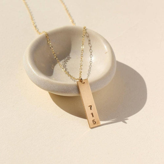 Token Jewelry - '712' Area Code Necklace
