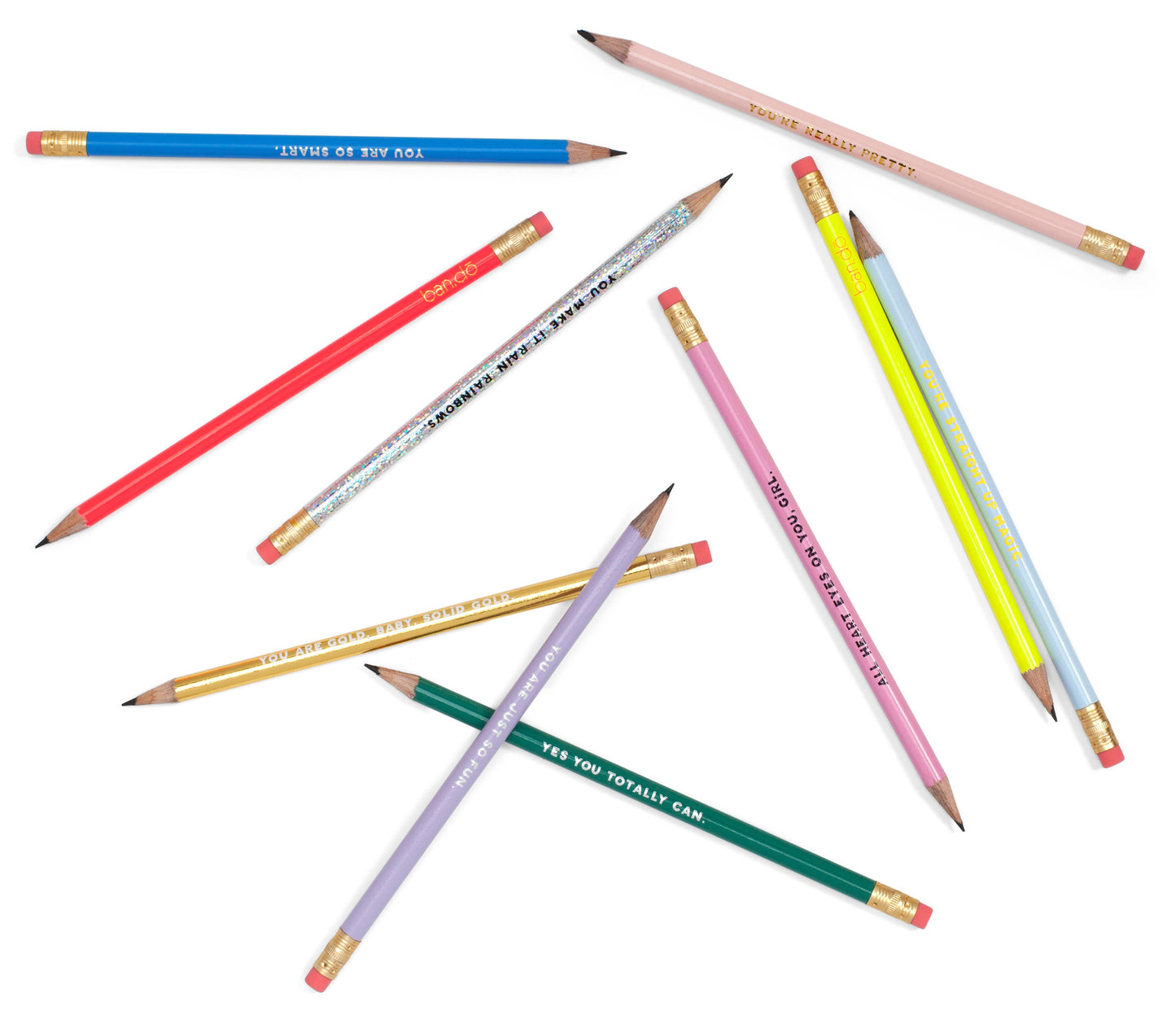 Ban.do - Compliment Pencil Set , Assorted Set of Ten