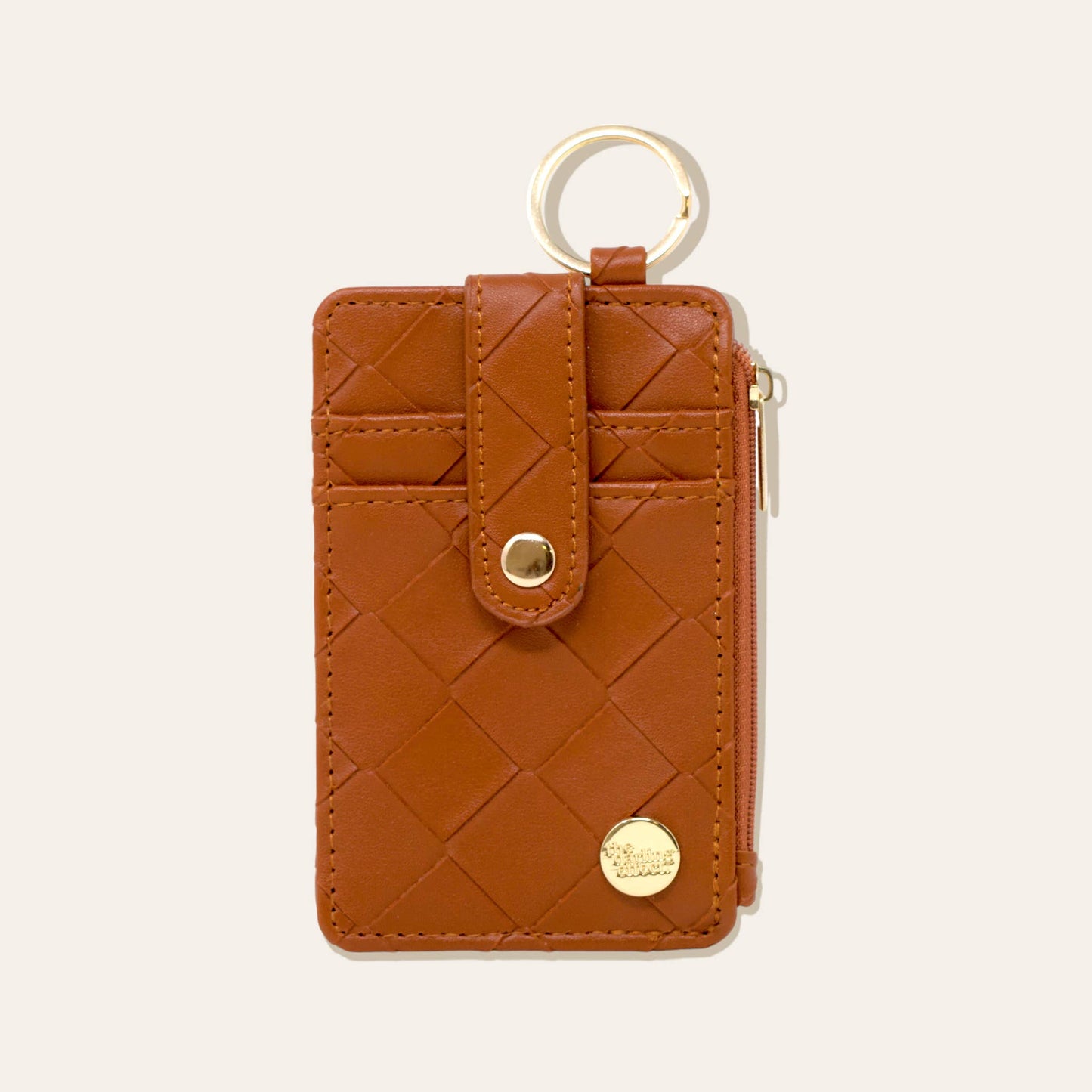 The Darling Effect - Keychain Wallet - Woven Cognac