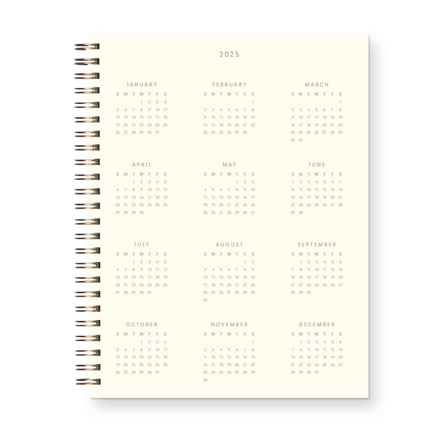 Ruff House Print Shop - 2025 Signature Dated Weekly Planner : Calendar Year