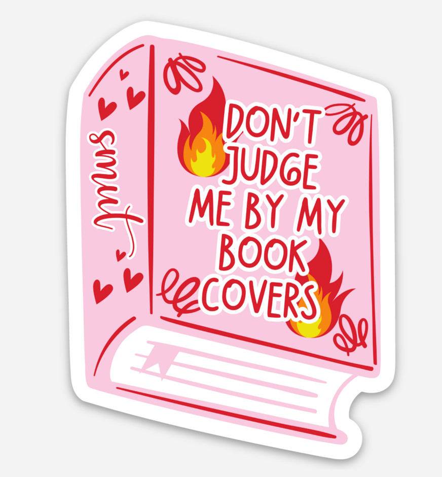 inviting affairs paperie - Don't Judge Me By My Book Covers Sticker