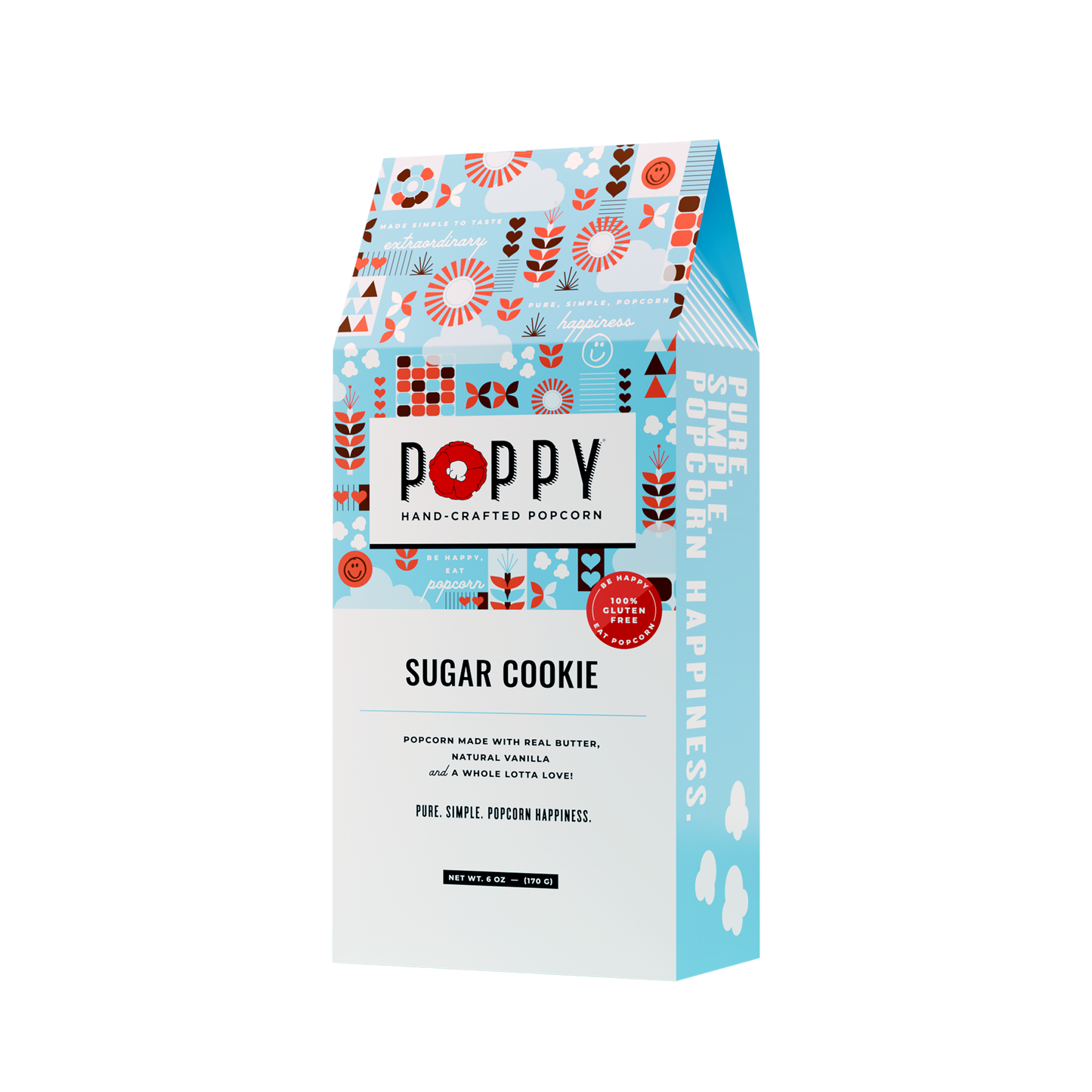 Poppy Hand-Crafted Popcorn - Sugar Cookie Gift Box Popcorn