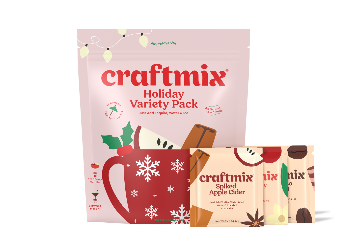 Craftmix - Seasonal Variety Pack Cocktail Mixers - 12 Serving Multipack