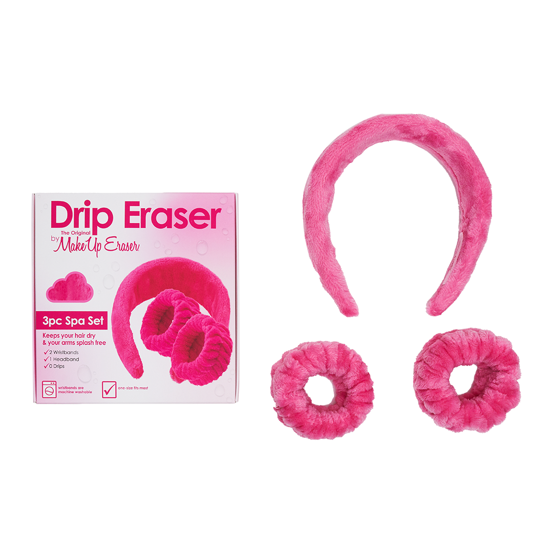 MakeUp Eraser - Drip Eraser Spa Gift Set | Pink