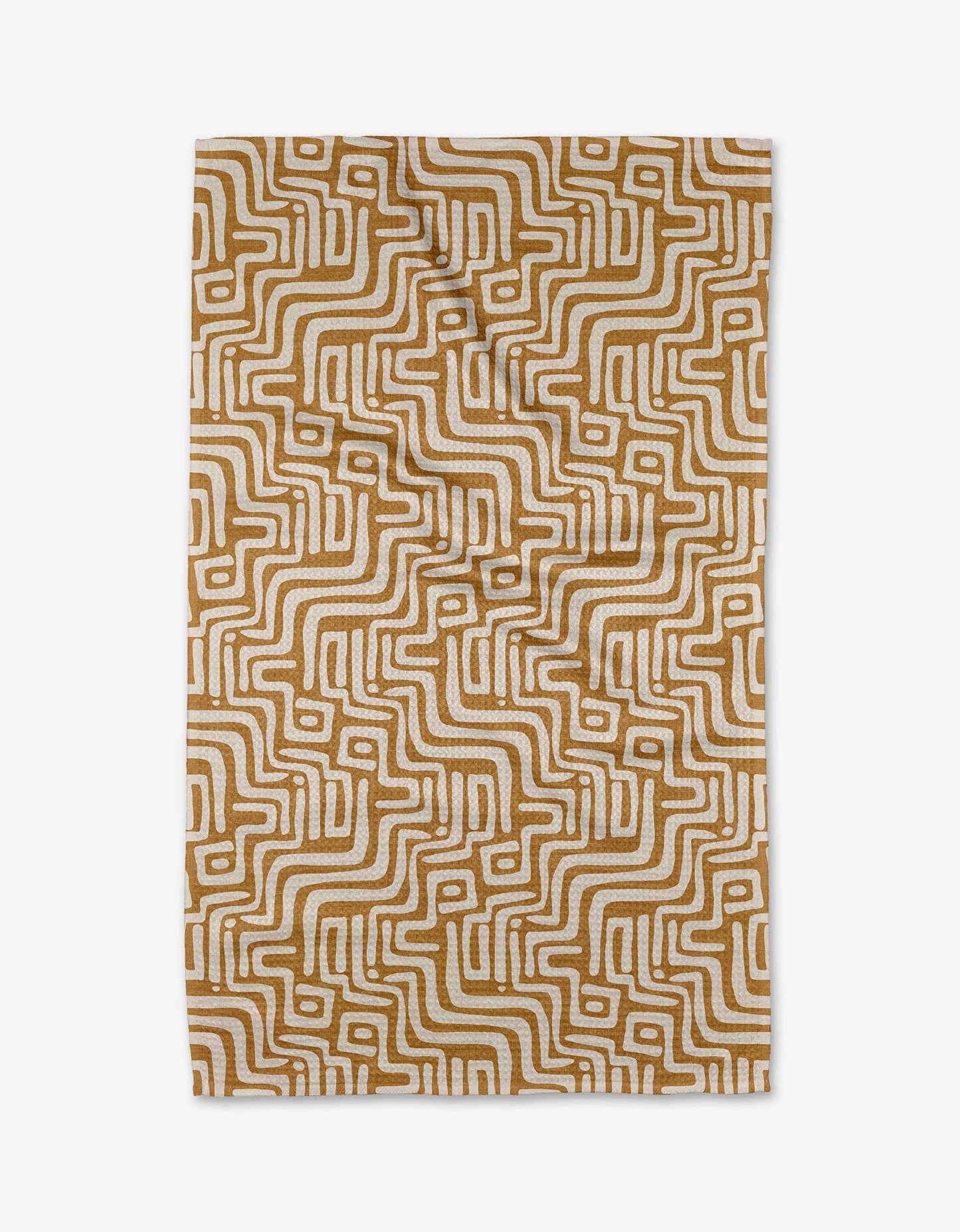 Geometry - Syncopated Beats Fire Tea Towel