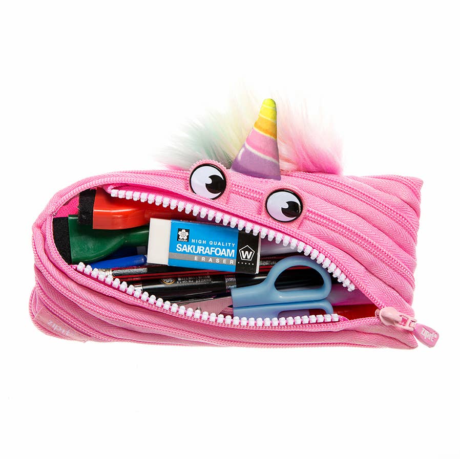 ZIPIT - ZIPIT Unicorn Pencil Case, Pink