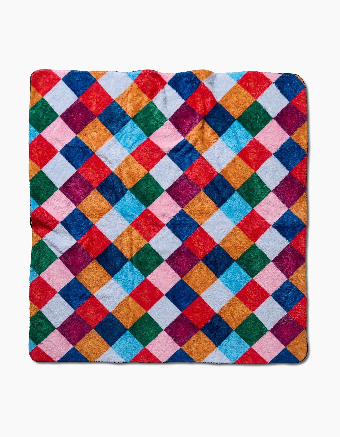 Geometry - Holiday Harlequin Plush Towel