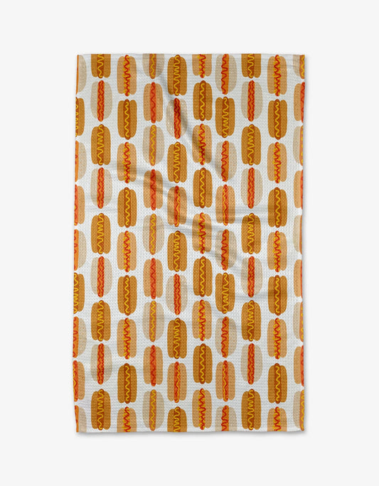 Geometry - Hot Dogs Of Summer Tea Towel