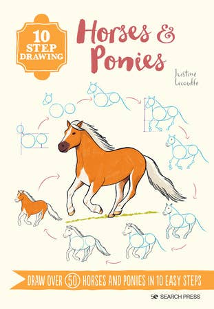 Penguin Random House LLC - 10 Step Drawing: Horses & Ponies