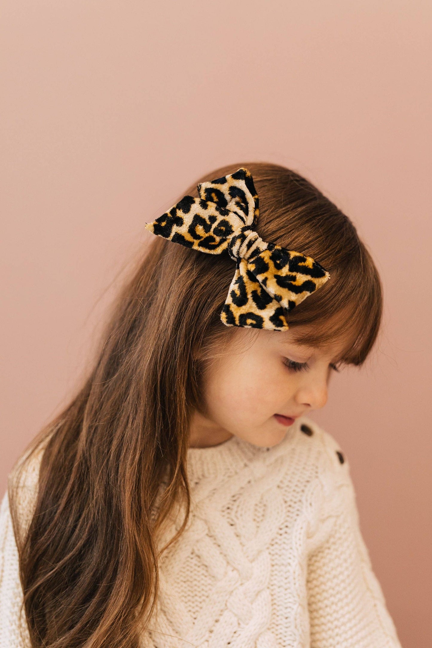 Lou Lou & Company - Velvet - Leopard Knot Headband