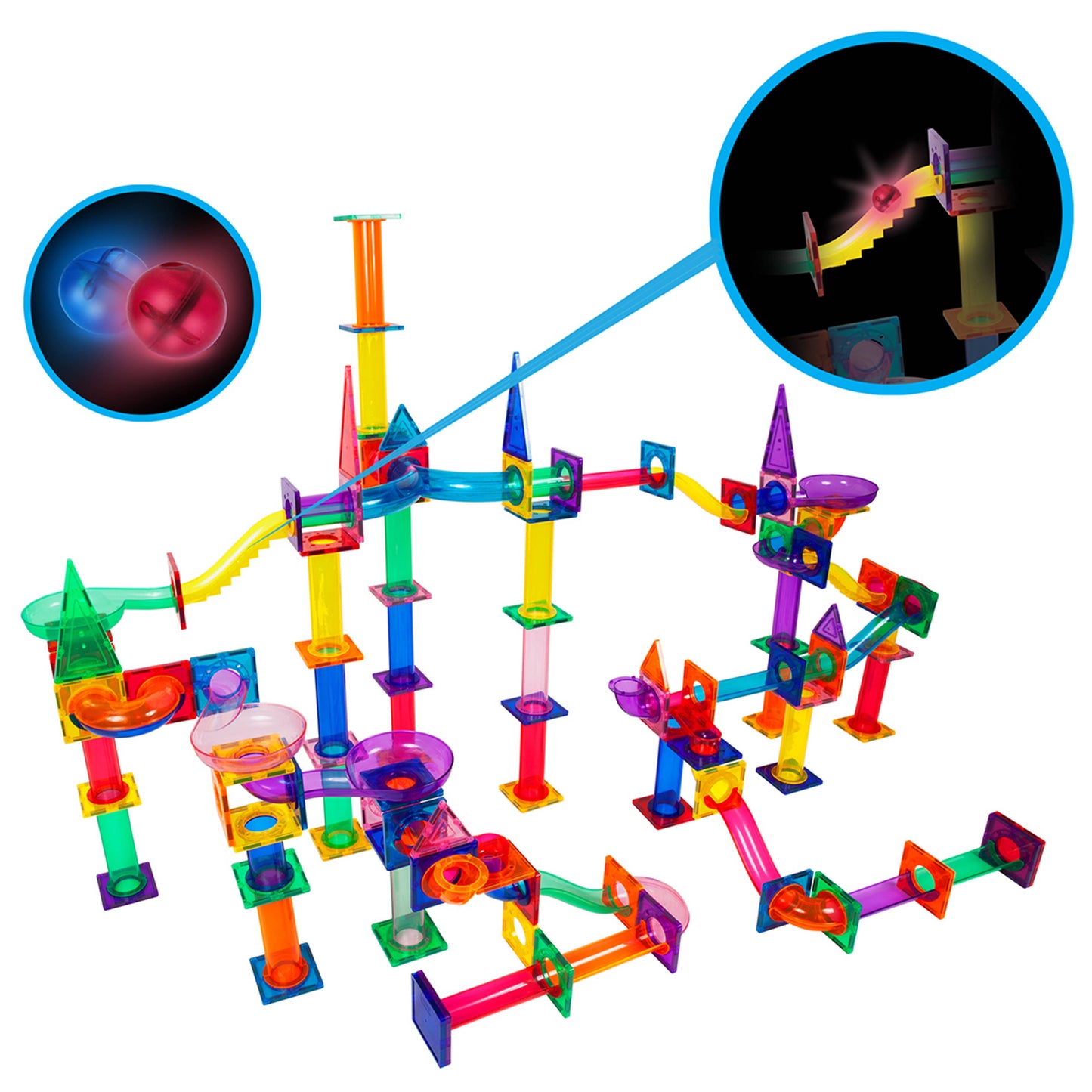 PicassoTiles - 200 Piece Marble Run