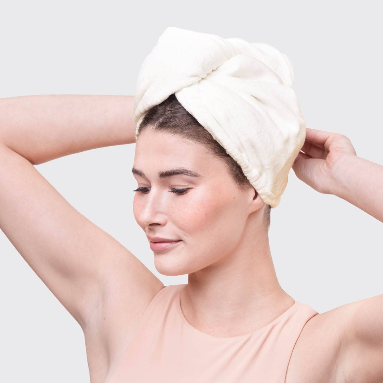 KITSCH - Quick Dry Hair Towel - Ivory