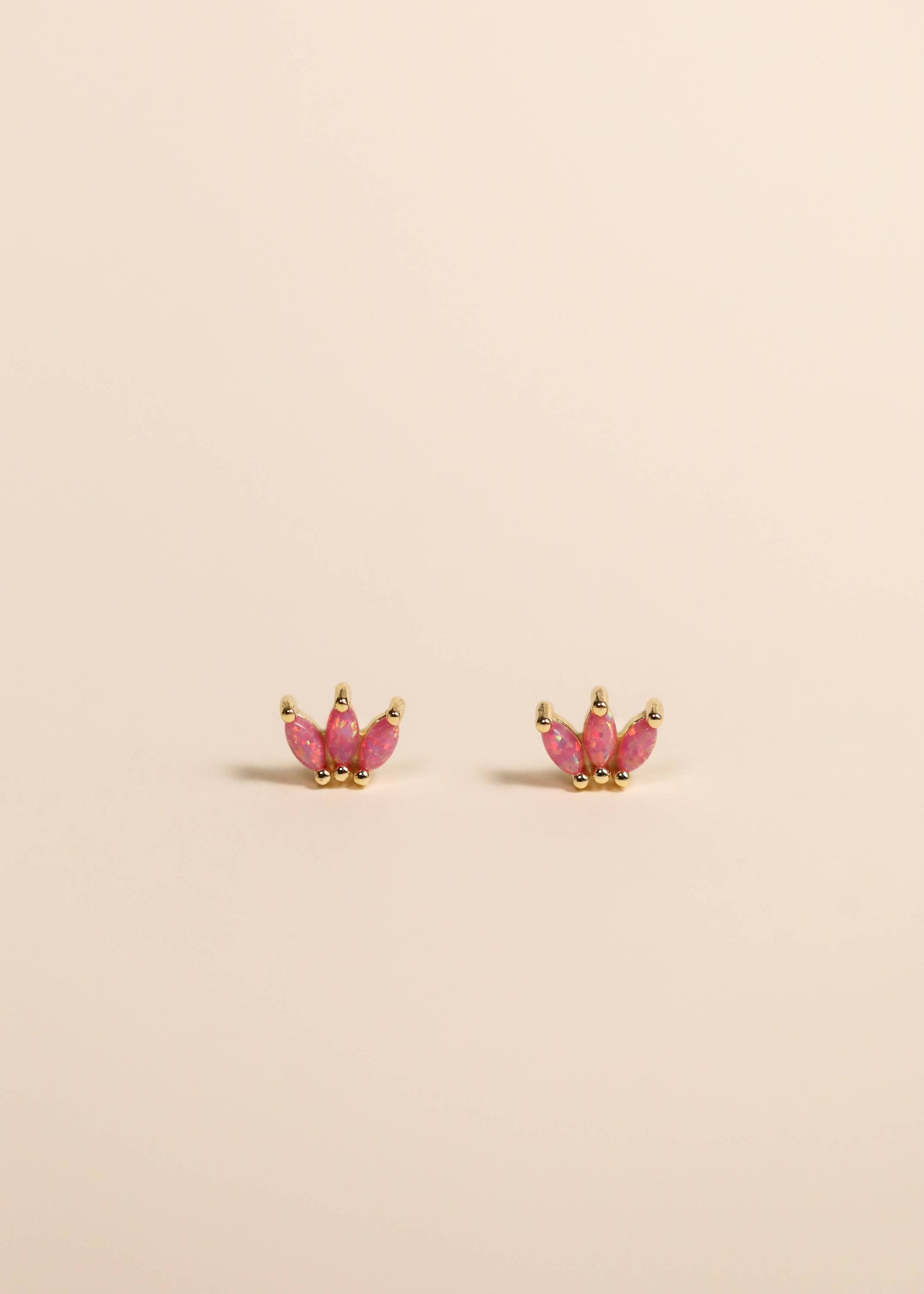 JaxKelly - Opal Crown Stud - Pink - Earring