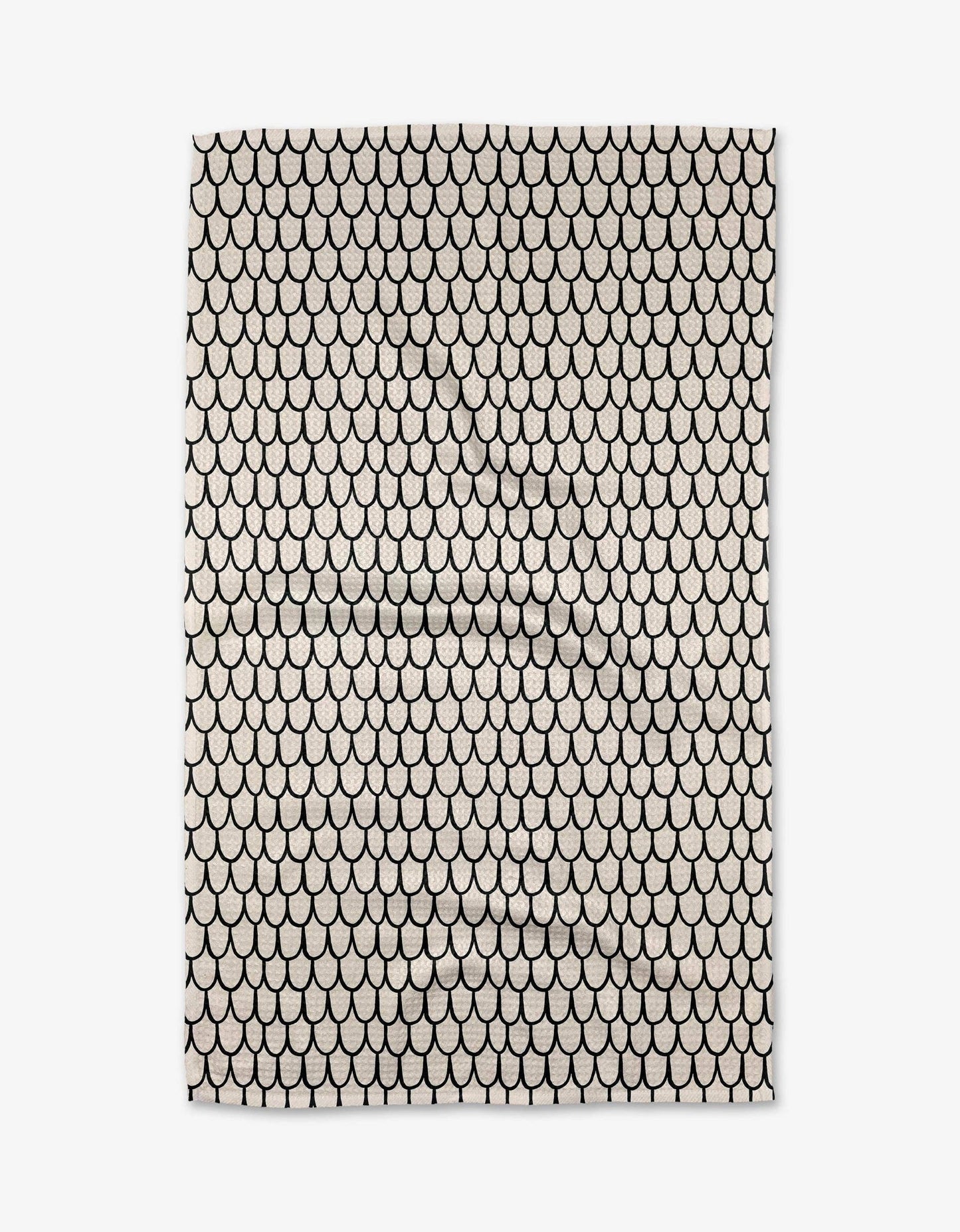 Geometry - Fish Scale Scribble Tea Towel