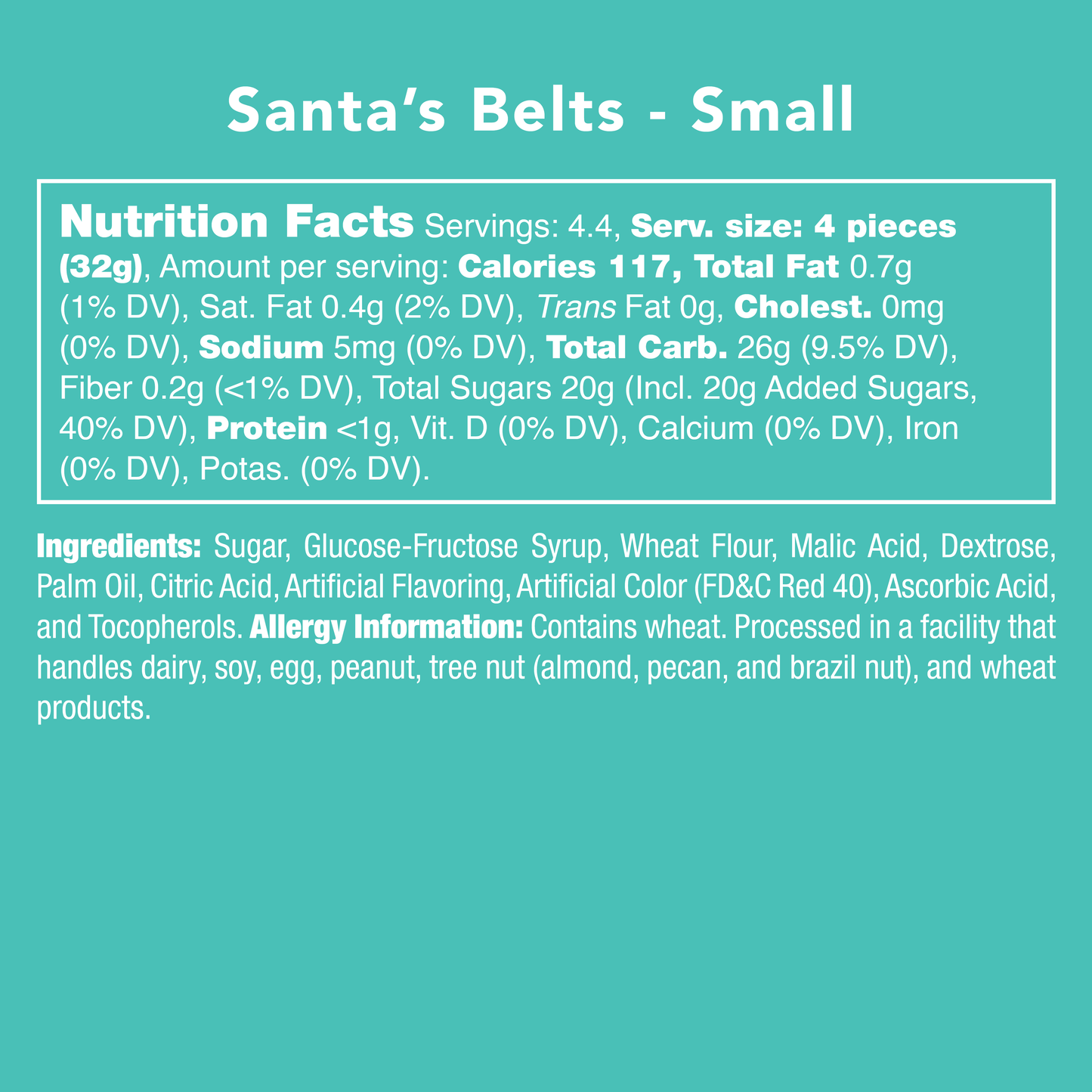 Candy Club - Santa's Belts *HOLIDAY COLLECTION*