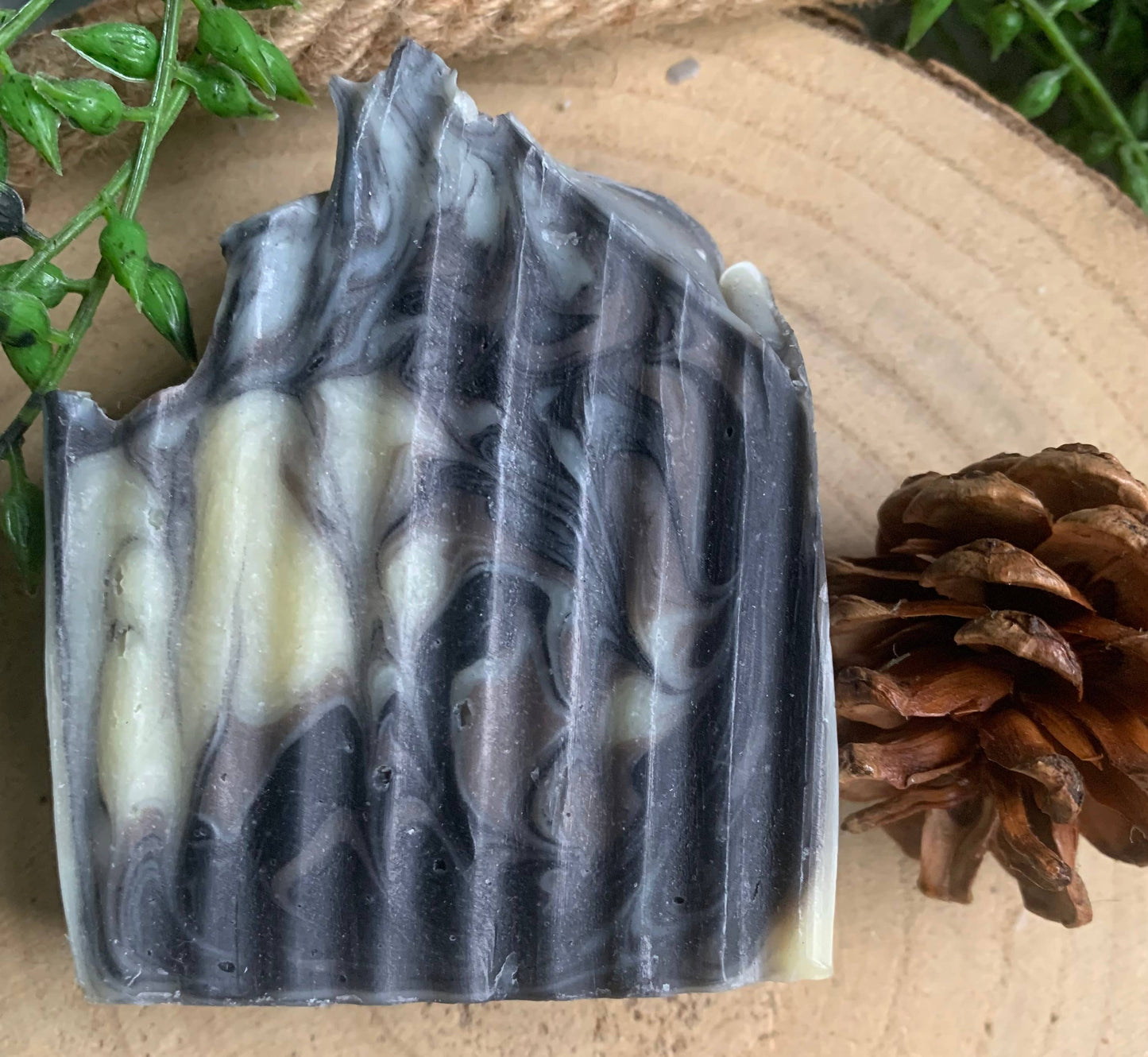 Burlap Soap Co - Hello Handsome Cedarwood+ Charcoal Handcrafted Artisan Soap