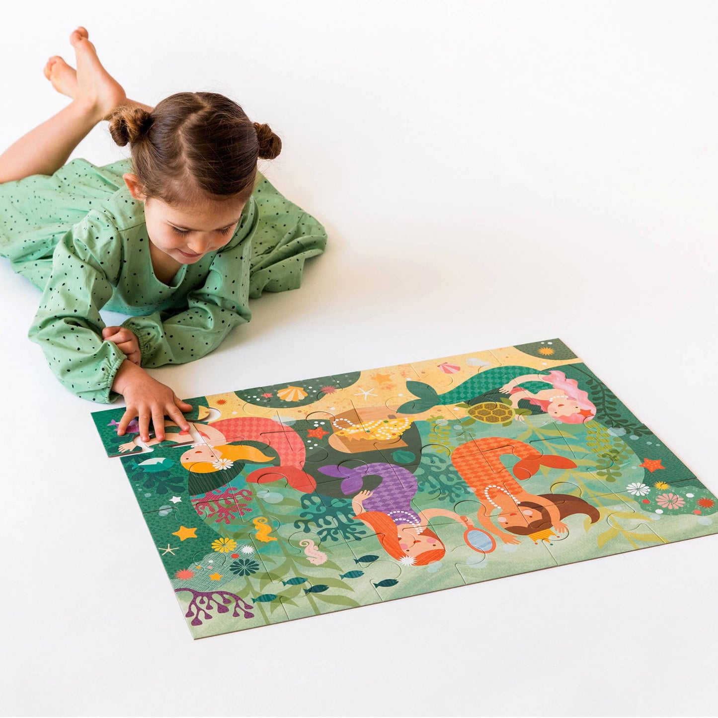 Petit Collage - Mermaid Friends 24-Piece Floor Puzzle