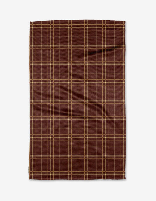 Geometry - Cozy Plaid Tea Towel