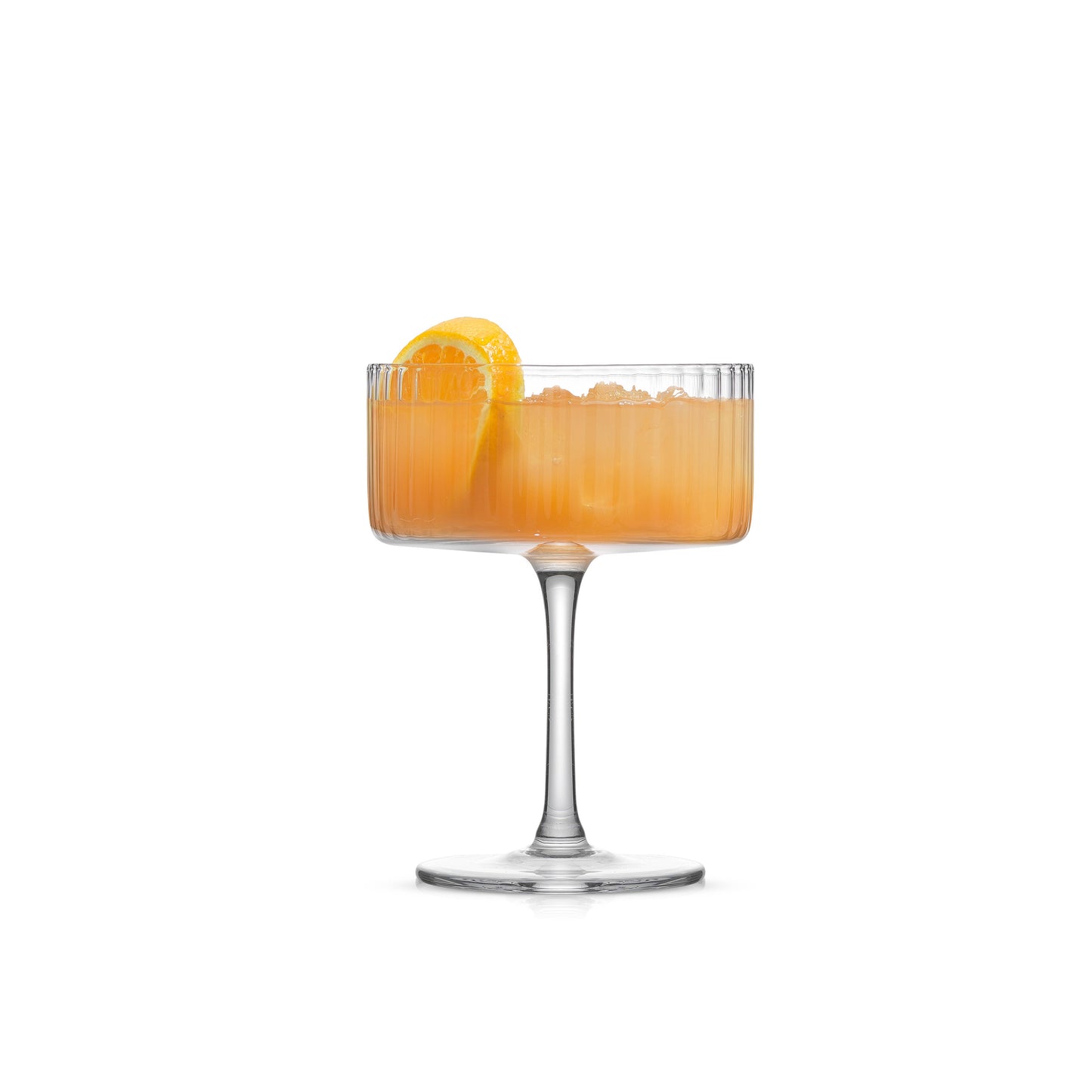 JoyJolt - JoyJolt Elle Fluted Cylinder Martini Coupe Glass