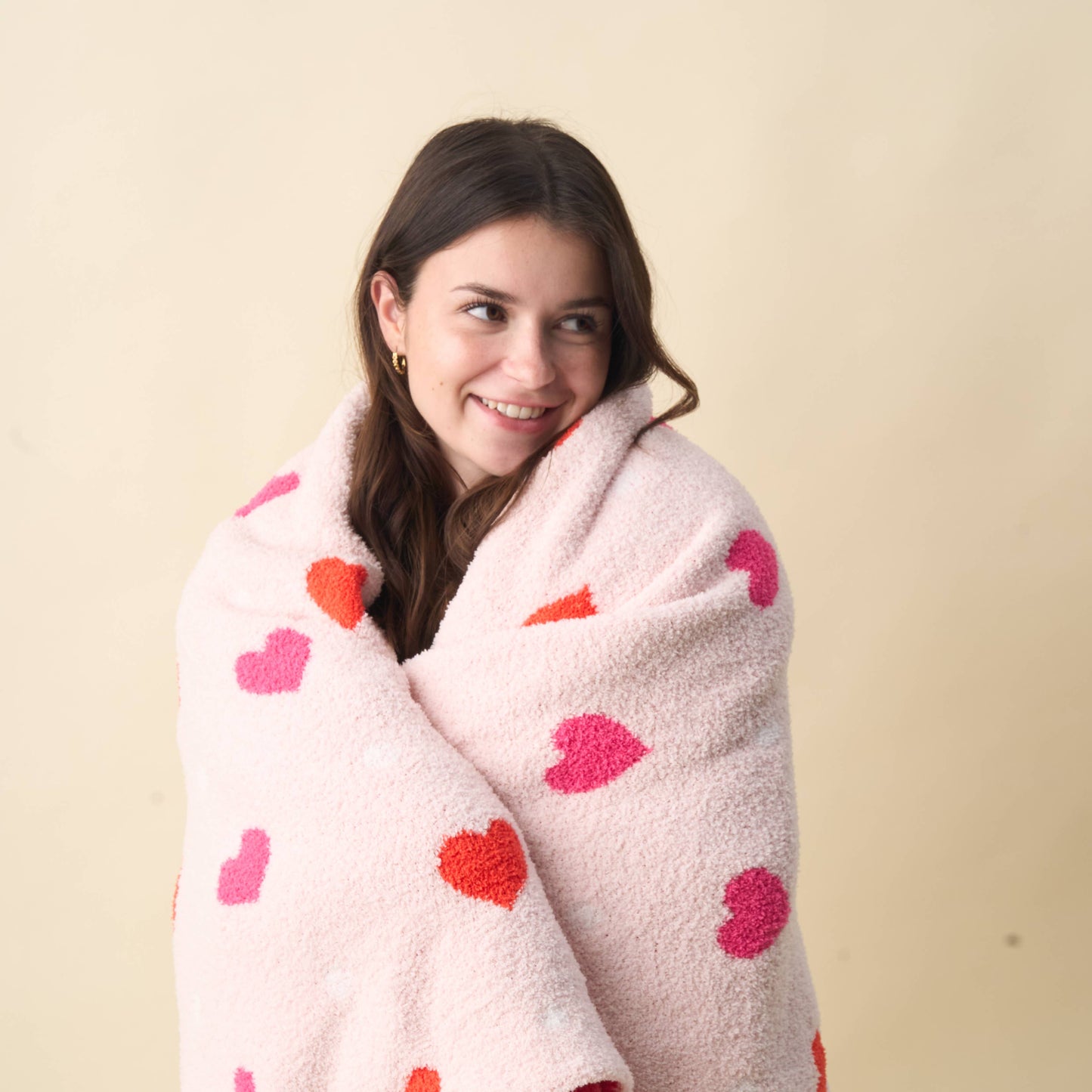 The Darling Effect - Cozy Dreams Luxe Blanket-Lil' Hearts