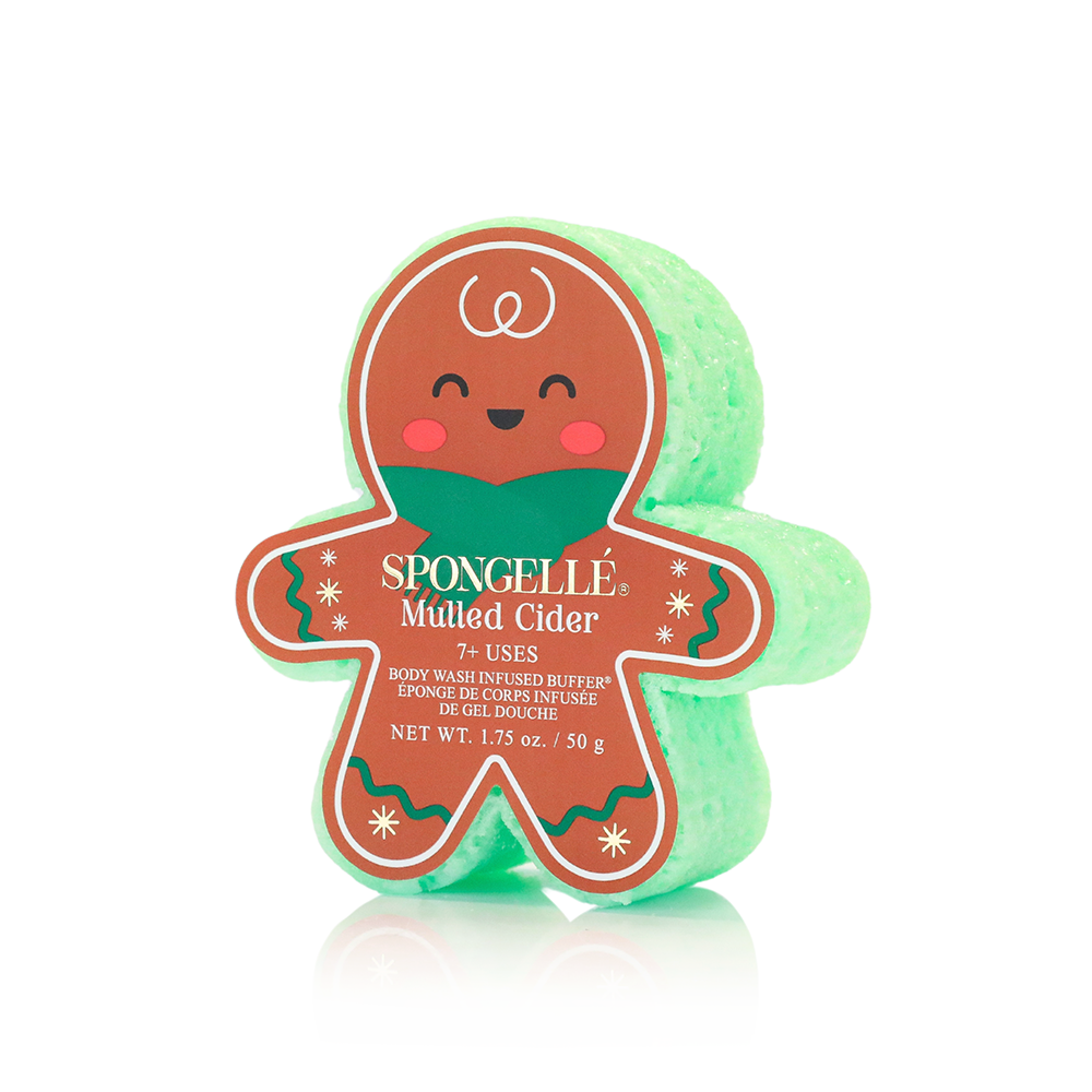 Spongellé - Mulled Cider Gingerbread Holiday Buffer Christmas Stocking 