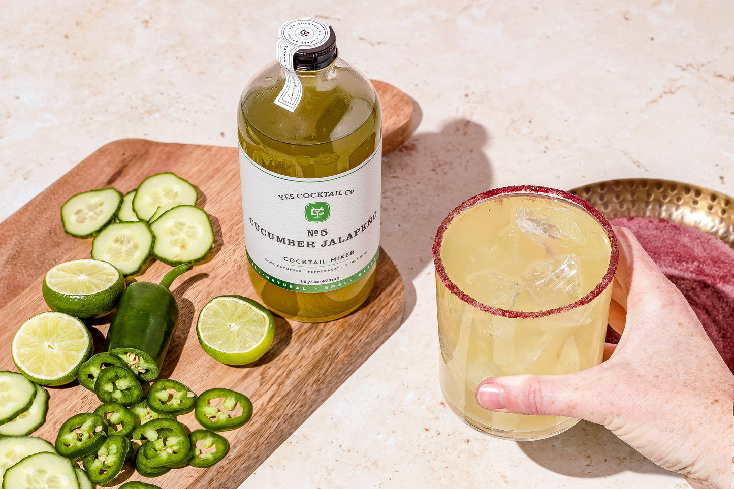 Yes Cocktail Co - Cucumber Jalapeno Cocktail Mixer