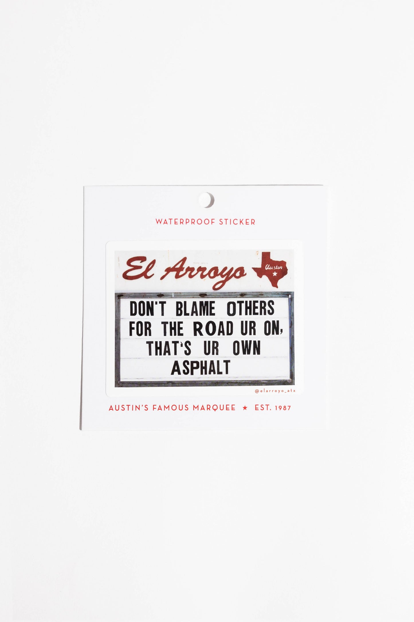 El Arroyo - Sticker - Ur Own Asphalt