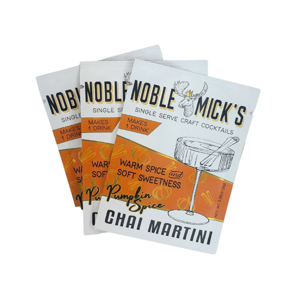 NOBLE MICK'S - Single Serve Craft Cocktails - Pumpkin Spice Chai Martini Single Serve Craft Cocktail